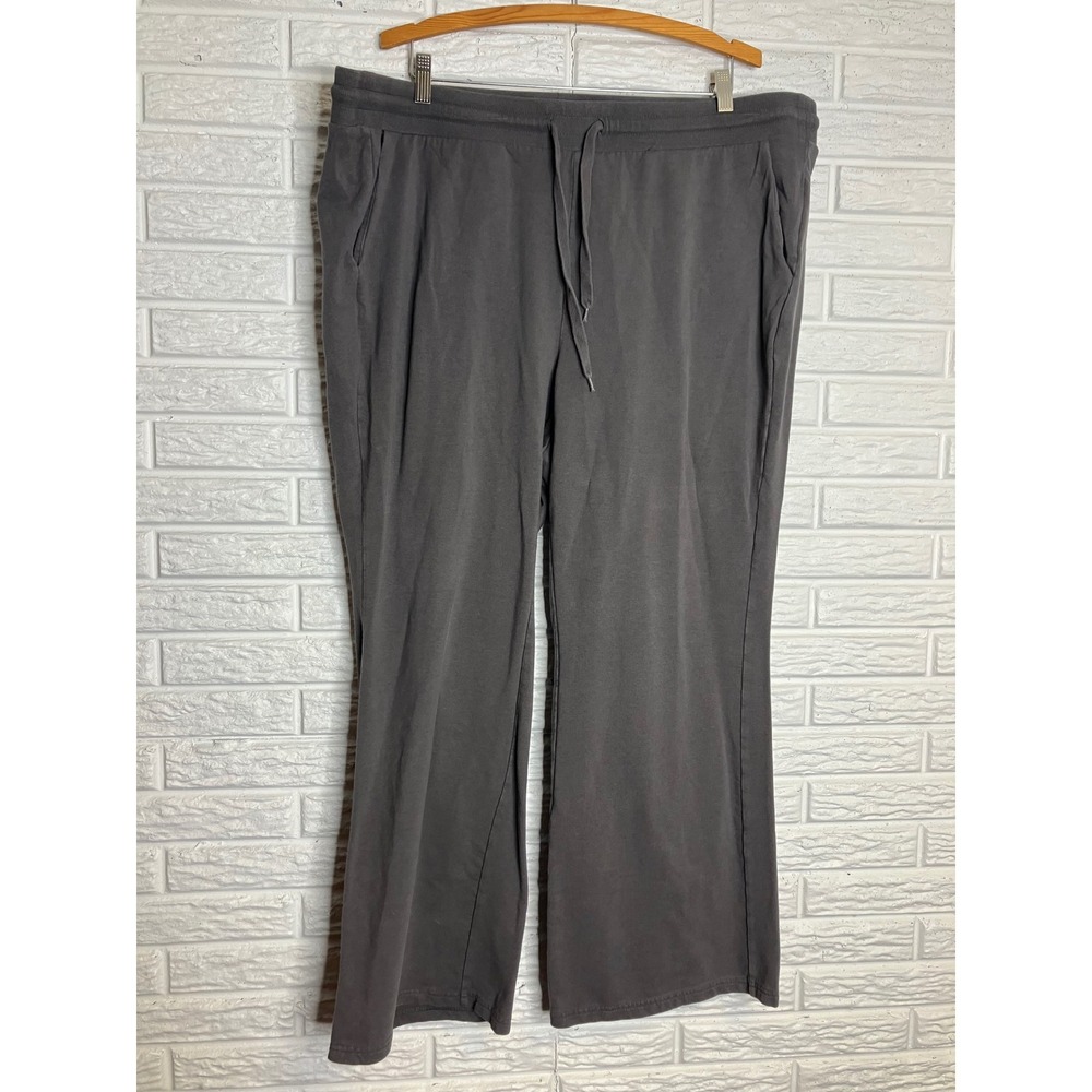 Torrid Lounge Pants Womens 3 Gray Good Wide Leg Drawstring Pockets Sweatpants